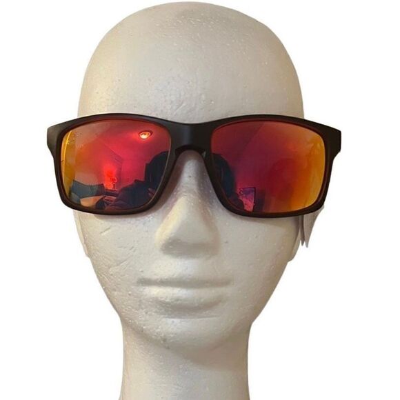 Hang Ten UV 400 Polarized Red Mirrored Sport Sunglasses unisex - Picture 1 of 4